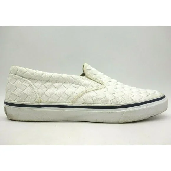 Sperry Men\'s white Slip-On Loafers Striperii so White Unisex Sneakers | Sperry main image 4